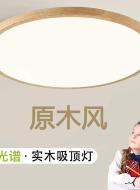 原木色客厅灯极简吸顶灯长方形中山灯具屋套餐组合外贸工厂供应链