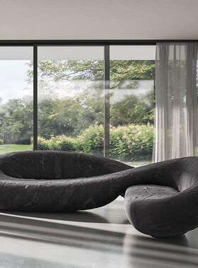 Infinitosofa意大利设计师意式创意个性异型布艺接待蛇形沙发椅