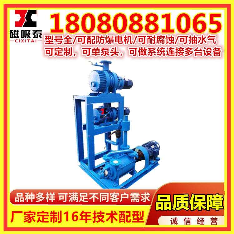 2SK水环真空泵机组罗茨真空泵30M3/Min真空机组真空系统水环机组