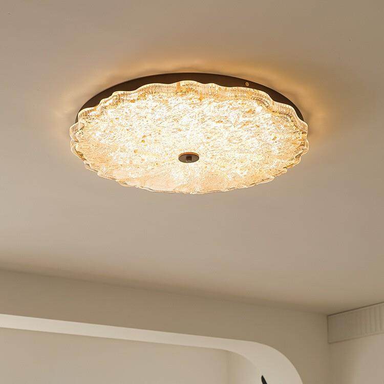 轻奢中古卧室吸顶灯美式复古客厅主灯全光谱设计师南洋风主卧灯饰