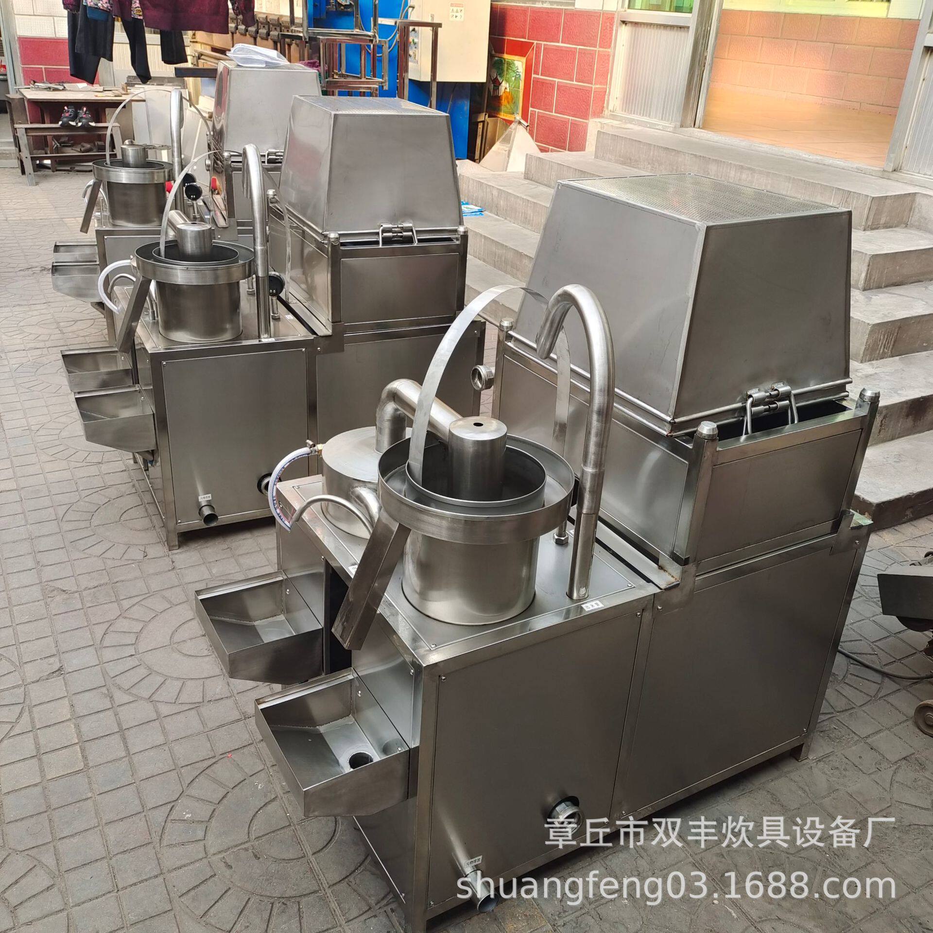 大型商用全自动洗米机不锈钢水压式洗米机快速干净省工