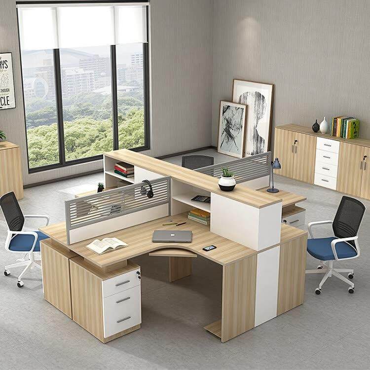 昆明办公家具职员办公桌椅简约现代屏风组合工作位2/4/6人电脑桌