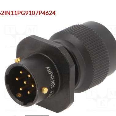AMPHENOL 62IN11PG9107P4624 / 62IN16PG9107S4624连接器: 圆形;