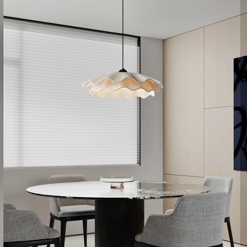 极简奶油风吊灯创意花瓣造型卧室灯现代简约全铜吸顶灯书房餐厅灯