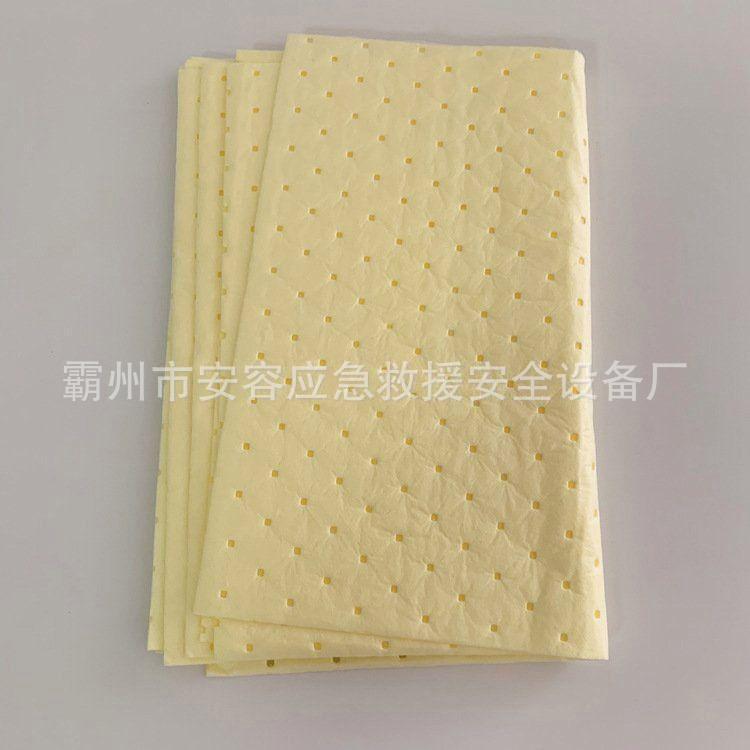 危险品化学品吸液棉片BH-HP400黄色化学吸附棉片吸液棉片