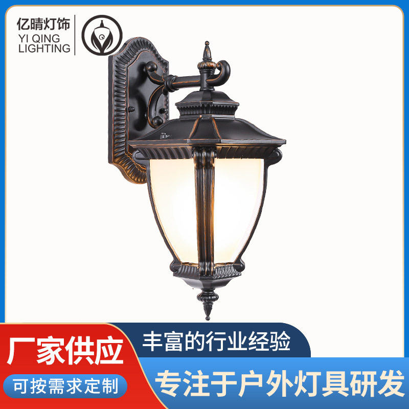 阳台走廊过道复古壁灯别墅大门墙壁灯中式壁灯户外防水防锈庭院灯
