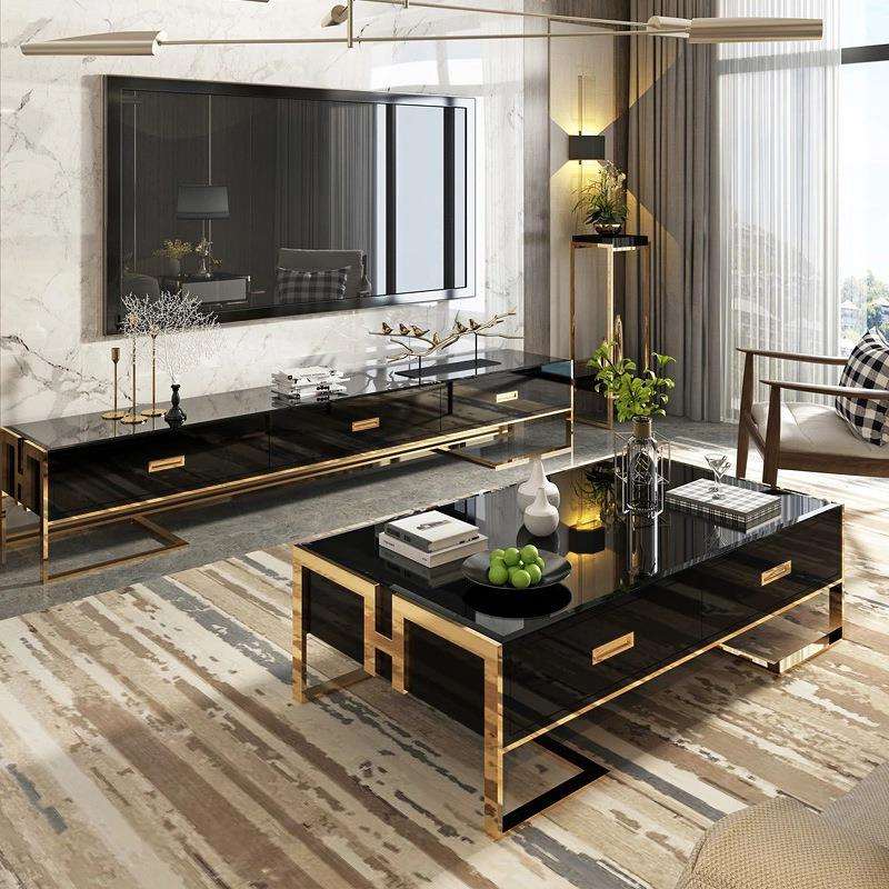 后现代简约电视柜茶几组合样板房家具大小户型储物地柜餐边柜