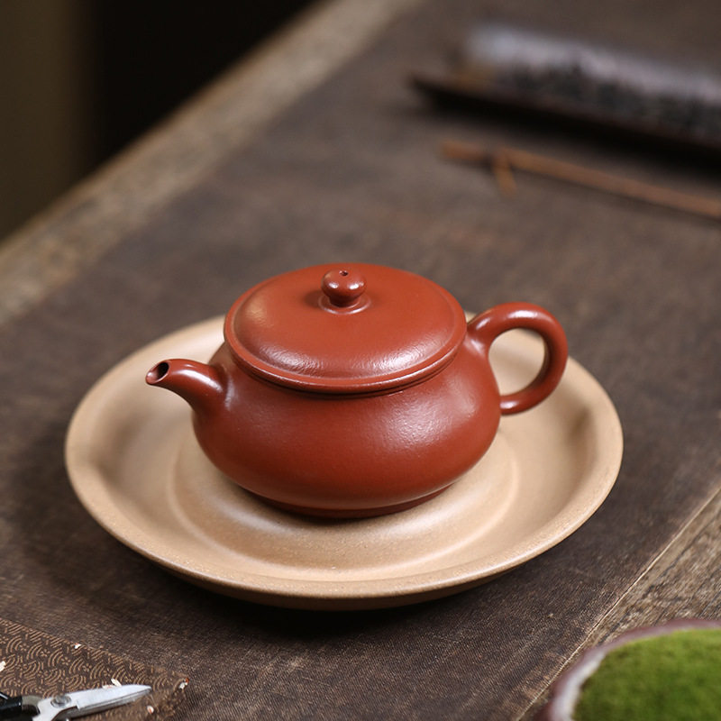 朱泥明炉紫砂壶宜兴工艺匠作茶壶乌龙茶普洱茶专用透气聚香实用壶