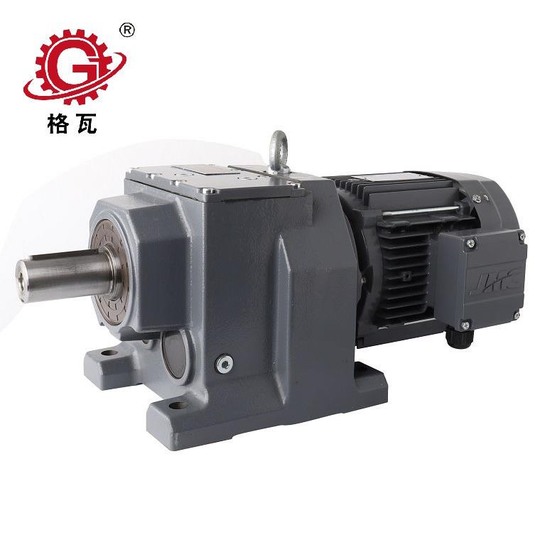 格瓦RF斜齿轮硬齿面减速电机喷砂砂浆搅拌机RF67立式齿轮电机