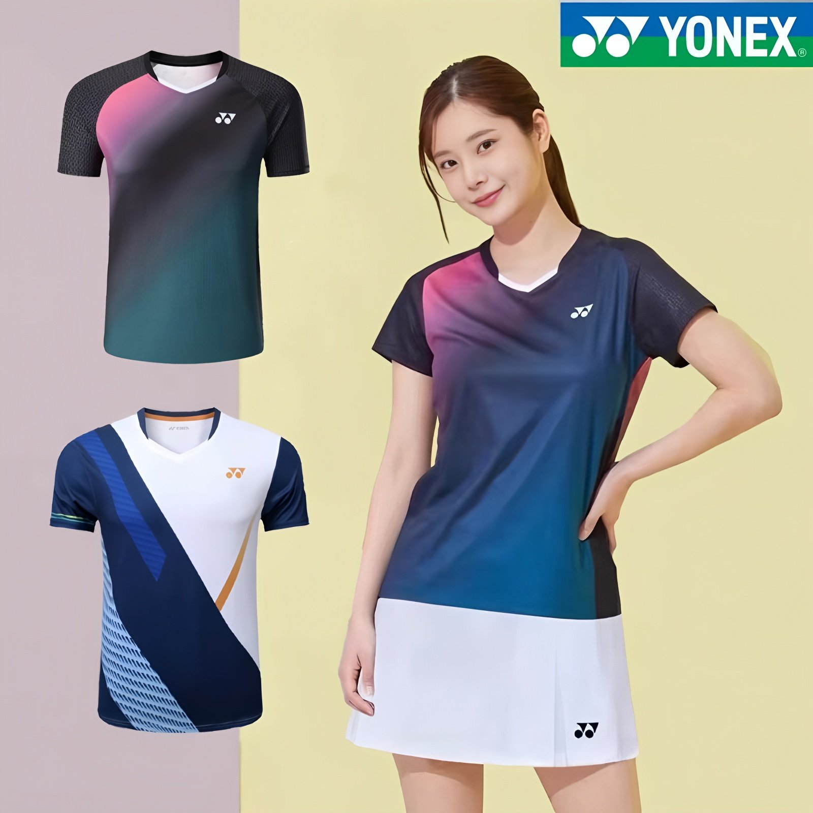 尤尼克斯25新款羽毛球服套装男女款速干短袖衣运动训练比赛服定制,运动/瑜伽/健身/球迷用品,羽毛球上装,淘宝优惠券,粉丝福利购,淘宝优惠卷