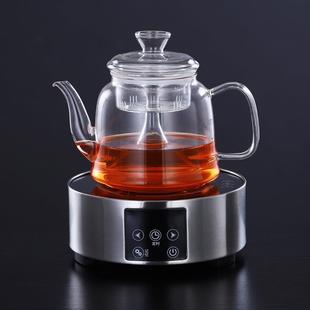 家用大容量泡茶器蒸汽茶壶玻璃壶 加厚耐高温蒸茶壶玻璃煮茶器