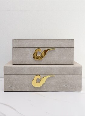 北欧轻奢收纳首饰盒摆件卧室客厅样板间梳妆台衣帽间X家居软装饰