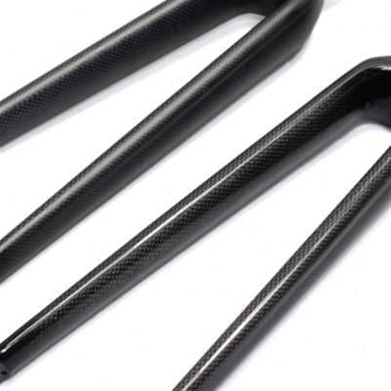 自行车碳纤维高强度直管公路车650C 前叉 3KQ纹路碳纤前叉亚光亮