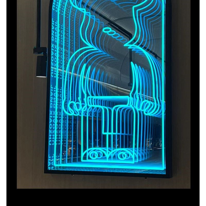 定制ledc千层深渊镜网红镜幻彩霓虹灯广告牌led霓虹灯广告牌门头