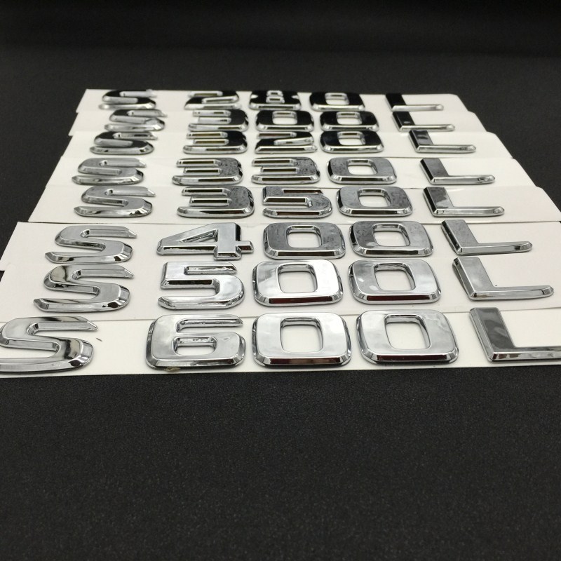 适用于奔驰车标S级S400L S4u50L S320标志车贴4matic尾标S350L字