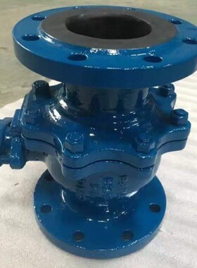 靖镜阀门Q41J-10/1t6C铸钢全衬胶法兰球阀耐酸碱腐蚀化工工业水用