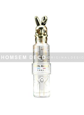 现代样板间吧台轻k奢不锈钢调酒器套装伏特加酒组合装饰摆件工艺