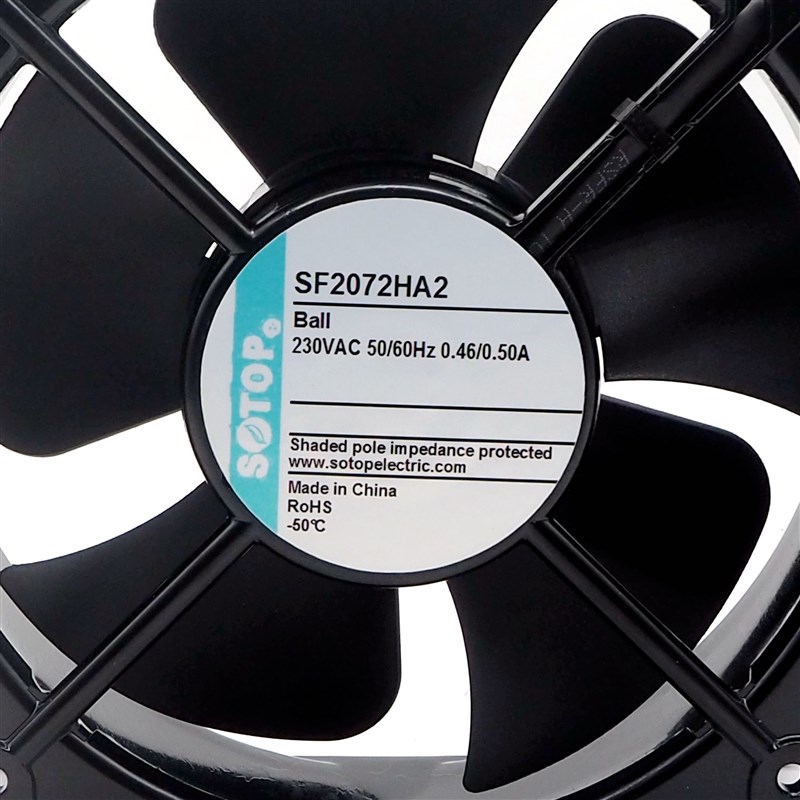 SF2072eHA2 全金属替镁合金扇叶高耐温低温升耐氧化腐蚀轴流风机