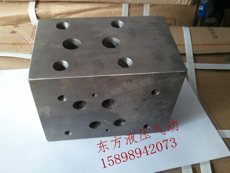 液压阀配件/f安装底座 阀块 电液阀4WEH16 电液阀底座 侧边溢流阀