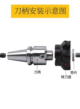 新款面铣刀柄c刀盘刀柄BT50-FMB22 FMB27 FMB32 FMB40 100 150 20