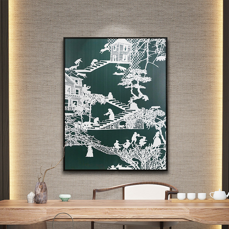 新中式卧室装饰j画客厅沙发背景墙画现代肌理浮雕立体抽象景物挂,家居饰品,现代装饰画,淘宝优惠券,粉丝福利购,淘宝优惠卷