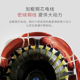 郑通大力管道疏通器下水道疏u通工具电动GQ 75型1800w疏通机全套