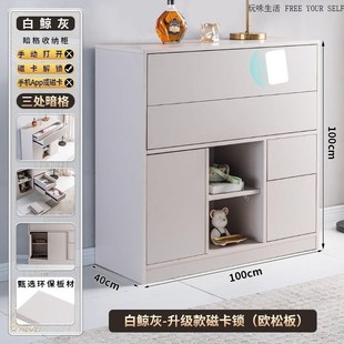 隐藏式收纳储物柜家用多功能暗格暗层柜中柜子抽屉T防偷夹层餐边