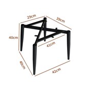 通用椅子底座椅子腿餐椅腿配件凳子脚软包K蝴蝶椅凤梨椅替换脚铁