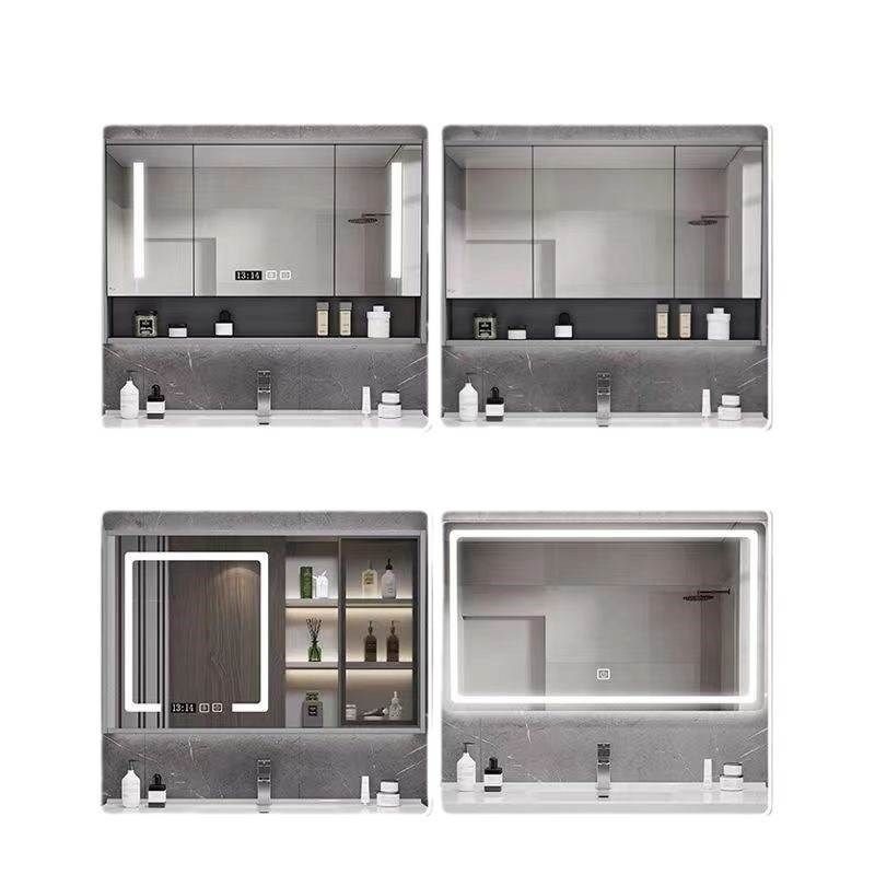 玻璃门浴室柜洗脸k盆柜组合厕所洗漱洗手卫生间陶瓷一体盆智能镜
