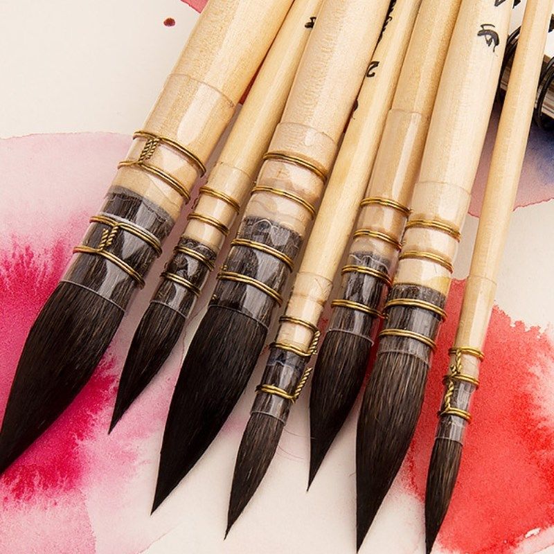 skyists新概念k1400黄胖子松鼠毛水彩笔 手绘写生水粉水彩画笔刷,文具电教/文化用品/商务用品,水彩笔,淘宝优惠券,粉丝福利购,淘宝优惠卷