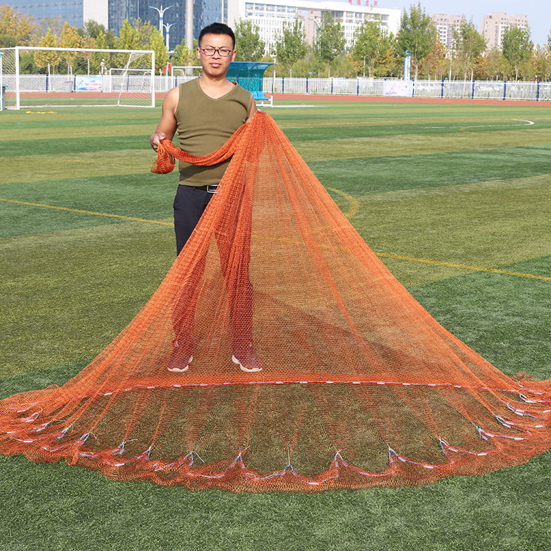 老式撒网传统手抛网大力马线旋网