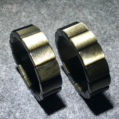 晶莱德天然金曜石手排男女款猫眼