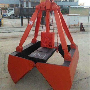 现货装卸抓取物料单绳悬挂抓斗电动葫芦起重机机械U四绳5立方抓斗