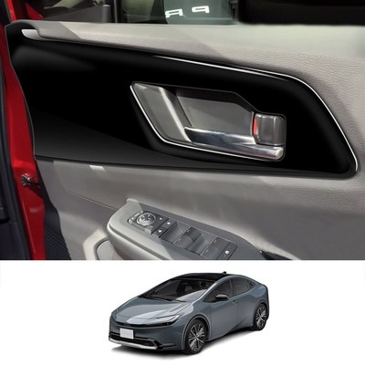 适用于22-23丰田普锐斯PRIUS60系内拉手L框碳纤纹内扣手圈内饰改
