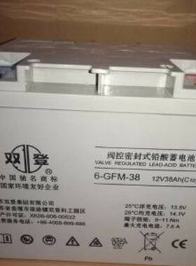双登蓄电池12V38AH 6-sGFM-38 UPS EPS直流屏消防免维护铅酸蓄电