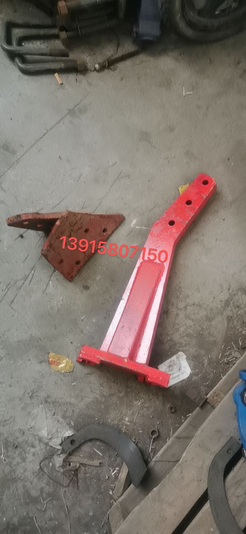 保定425/g525大犁钢板熟铁犁柱56/58厘米高/犁托