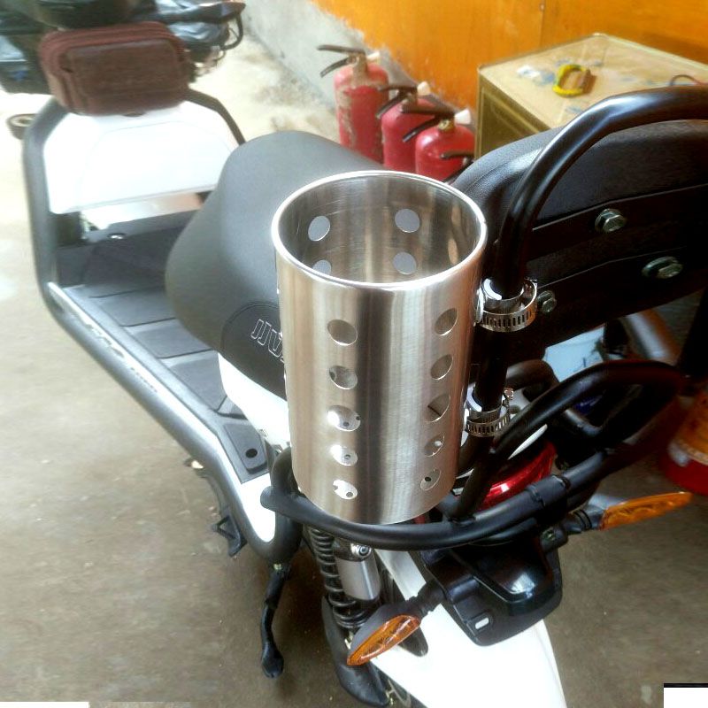 摩托车水杯架水壶架自行车踏板车通用水瓶饮料支架保险杠配件装备