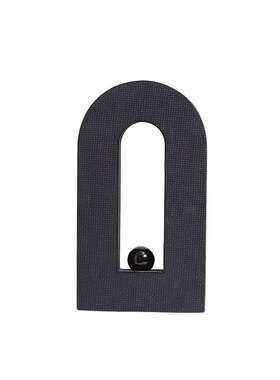 UNUSUAL 北欧简约拱形金球编织皮纹摆件办公室书柜展厅.桌面装饰