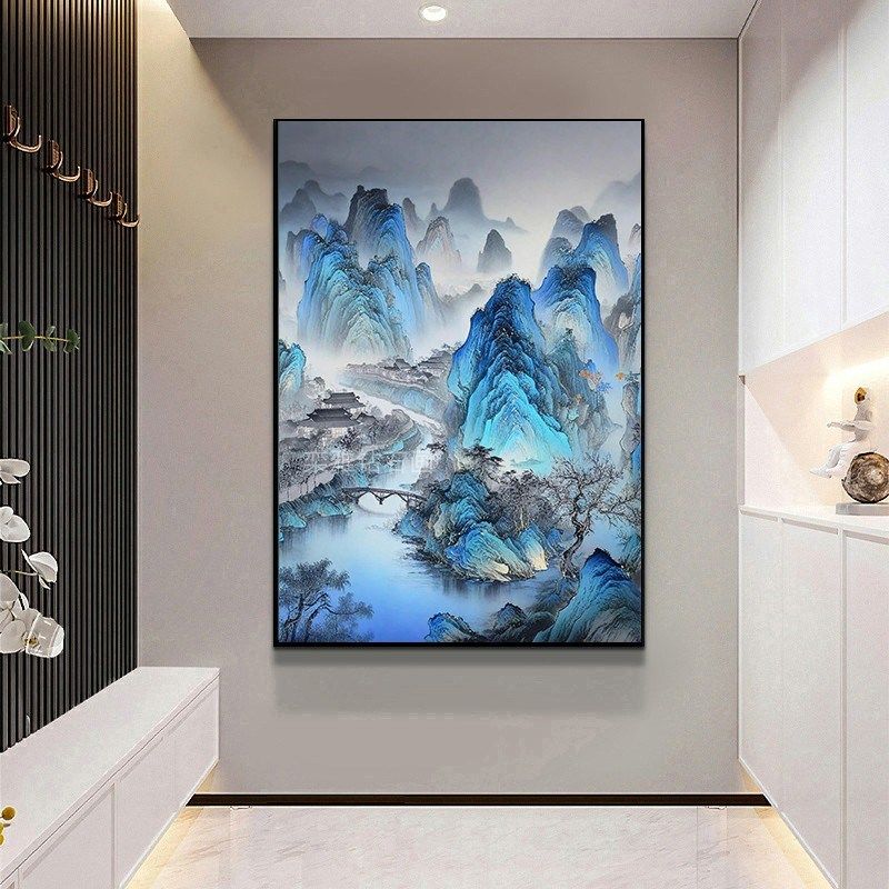 古风东方美学DIY方钻满t钻钻石画钻石绣贴钻十字绣千里江山图风景,居家布艺,钻石绣,淘宝优惠券,粉丝福利购,淘宝优惠卷