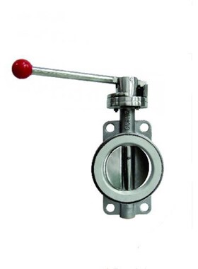 04胶不锈钢手动对夹l蝶阀硅3丁晴三元乙丙234寸DN5080100200