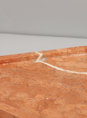 现代简约几何棱形大理石托盘摆件客厅饭厅卧室玄关酒店Z家居装饰