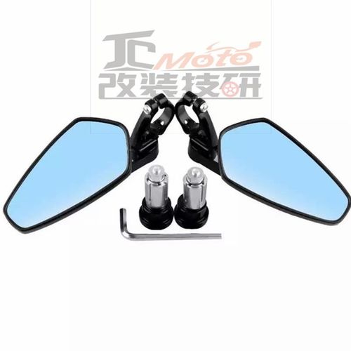 适用川崎Z900 Z800 CB650R DF改装手把后视镜手把后视镜端子反光