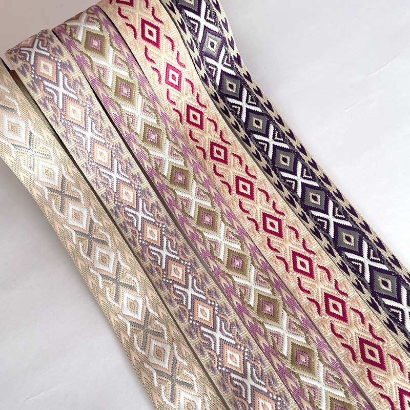 格图案几何肩带提花民族加x厚时尚织带提菱风方形腰带织带花带,纺织面料/辅料/配套,织带/丝带/缎带,淘宝优惠券,粉丝福利购,淘宝优惠卷