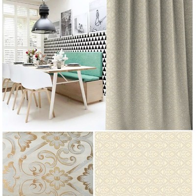 窗帘面料布料l100362柱花6色可选