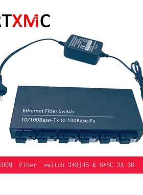 10/100M Fast Etherpnet switch Convert 25KM Fiber Optical Med