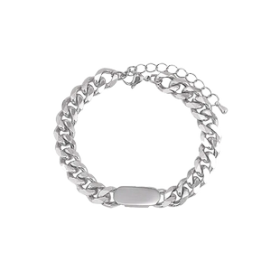 钛钢古巴链手链男潮ins个性设计感手链男款简约冷淡风男士手链