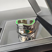 个性 牛油果绿戒指男女时尚 冷淡风开口情侣小众食指 爆款 2024年新款