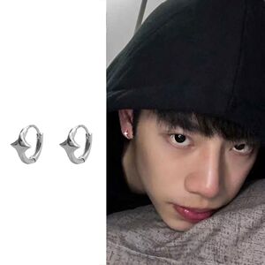 男款小众设计感耳钉男士简约耳环酷养耳洞耳扣耳圈高级感男生耳饰