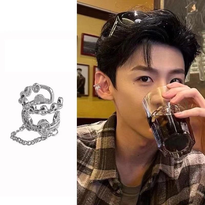 艺术生流苏耳夹轻奢小众男生