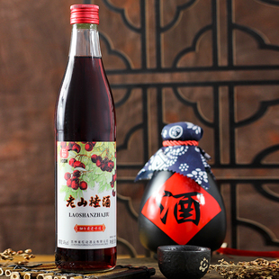 红动果酒老山楂酒4度吉林500ml瓶装3L大桶装怀旧老味道爽口微醺